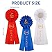 3 Pcs Ribbon Rosette Ribbon Award 1st 2nd 3rd Place Winner Victory Ribbons Award Award Ribbons Medals Prize for Classroom Prize Science Fair Talent Show Winners Certificate Prizes Blue Red and White