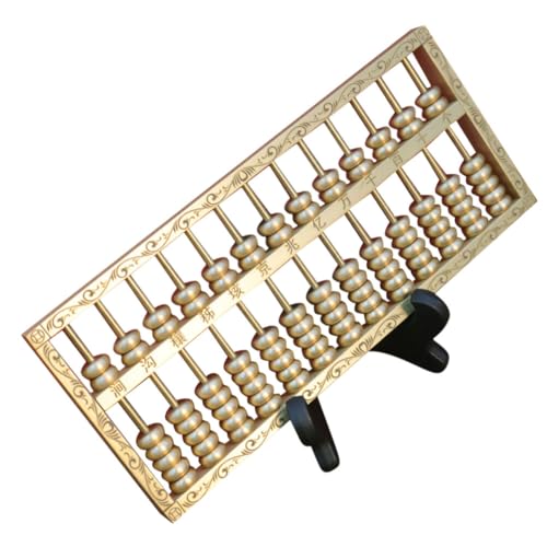 DEARMAMY Latão Ábaco Feng Shui Decoração Estatueta de Ábaco Chinês Ferramenta de Cálculo de Matemáti