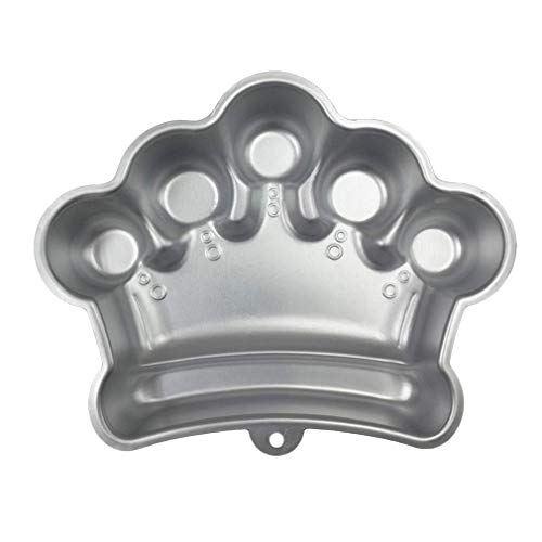 Image of Ulalaza Aluminum Cake Mold 3D Crown Shape Baking Pan DIY Birthday Cake Mould Kitchen Supplies