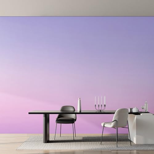 Genérico Papel Pintado degradado Rosa Púrpura, Papel Pintado pared Dormitorio degradado, Decoracion pared Salon, Fotomurales Tejido no Tejido, 200 x 140 cm K-MZ&1