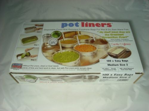 200 XBain Marie Disposable Clear Pot Liners (size 2) (1/3 Gastronorm) Free P&P on all products