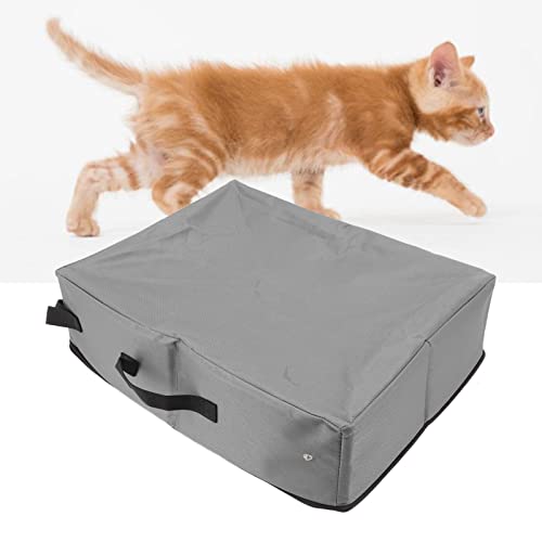 Caja de arena para gatos plegable con forro impermeable para coche 8