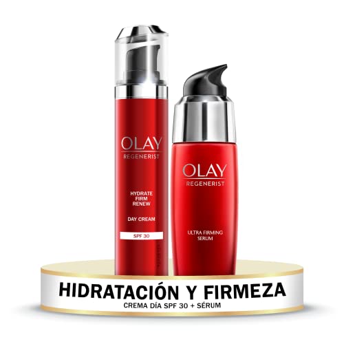 Crema Olay Regenerist SPF 30 y Sérum con Niacinamida para Hidratación 24 Horas