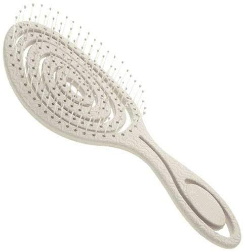 CS Beauty Eco Friendly Straw Hairbrush, Flexible Soft Pin Bristles, Detangling Wet/Dry Hair, Head Massaging Pro (Oatmeal) CS Beauty Eco Friendly Straw Hairbrush, Flexible Soft Pin Bristles, Detangling Wet/Dry Hair, Head Massaging Pro (Oatmeal)