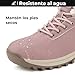 Imagen de Mishansha Zapatos de Invierno Hombre Botas de Nieve Mujer Zapatillas Montaña Botines Forro Trekking Rosa Oscuro 38
