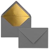 Inhalt: 100 Briefkuverts mit hochwertigem Metallicfutter - GUSTAV NEUSER, der Papier und Karten Profi seit mehr als 100 Jahren