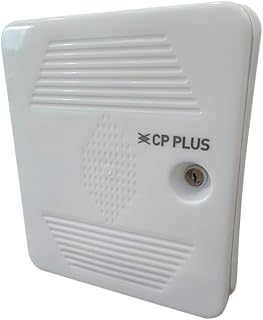 CP PLUS CCTV PVC Junction Box Rack – All-in-One Organizer for 4/8 Channel DVR/NVR, PoE Switch & SMPS | 3 Fused Power Socke... Price In India