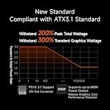 W pełni modułowy zasilacz CPS, 850W ATX 3.1, certyfikat 80 Plus Gold, PCIe 5.1 12V-2×6, japońskie kondensatory, kable Ultra-Flexible, 5 lat (KN850)