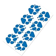 8 Dog Paw Prints Decal Set, Canine Pet Tracks Car Window Sticker Kit / #283
