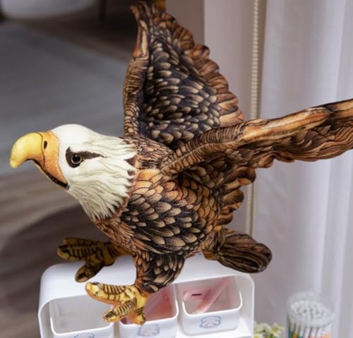 Image of Tickles Bald Eagle Soft Stuffed Plush Bird Toy for Kids Boys & Girls Birthday Gift (Color: Multicolor Size: 50 cm)