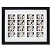 Golden State Art, 8.5x11 Photo Frame with mat for 4 2x6 Photo Booth Pictures with, Black. Includes Real Glass & Easel Back Display