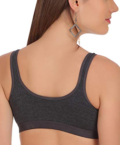 Image of FIMS - Fashion is my style Women's Lycra & Cotton Non Padded Non-Wired Sports Bra (Pack of 3)