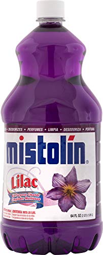 Mistolin Lilac, All Purpose Cleaner, 64 Fl Oz, Longer Lasting Multi Purpose Cleaner, Best Cleaner for Floors, Bathrooms & Kitchen Appliances Mistolin Lilac, All Purpose Cleaner, 64 Fl Oz, Longer Lasting Multi Purpose Cleaner, Best Cleaner for Floors, Bathrooms & Kitchen Appliances