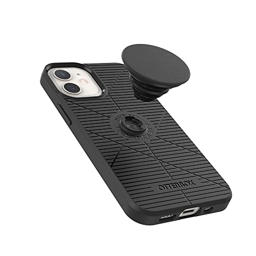 Coque iPhone 12 Mini OtterBox noire avec support PopGrip antichoc durable - 5
