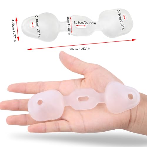 Image of 2 Pair Tailor's Bunion Corrector Elastic Big Toe Stretcher Bands Straightener Pinky Toe Separators Curled Little Toe Spacer for Women Overlapping Toes Hammer Toe Hallux Valgus Pain Relief