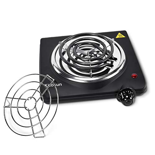 Electric Coals Burner Multipurpose Charcoal Burner Etl Approved Single Hot Plate 1000W Charcoal Starter With Adjustable Temperature Control Stainless Steel Cooktop Countertop For Camping&Cooking #TOP5