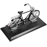 bicicleta de los años 80 Modelo de bicicleta en el escritorio: la dureza del material metálico puede garantizar que esta decoración de bicicleta no se deforme fácilmente con el uso normal, modelo de bicicleta vintage