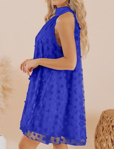 Image of VIMPUNEC Womens Summer Halter Mini A Line Swing Dresses Wedding Guest Formal Cocktail Homecoming Dress