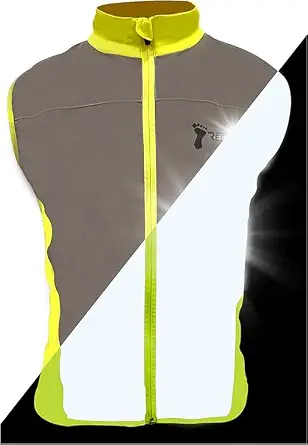 ReflectToes Reflective Bike Vest for Night Visibility – Hi Vis Running & Cycling Gilet – Lightweight, Breathable Outer Layer