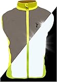 ReflecToes Reflective Safety Vest for Night Visibility – Hi Vis Running & Cycling Gilet – Lightweight, Breathable Outer Layer (Lightweight, Medium)