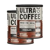 Suplemento Vegano Ultracoffee Chocolate Pré Treino Plant Power - 2x 220g e Caneca Exclusiva
