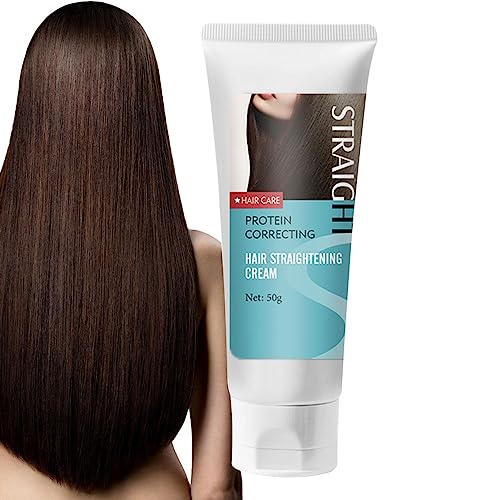 pelo seda - Crema alisadora para cabello sedoso y brillante - Crema alisadora natural, crema alisadora cabello nutritiva larga duración para la mayoría los cabellos Rianpesn
