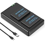 Mliepow LP-E17 Battery (2-Pack) and Dual USB Charger for EOS RP, R10, R8, R50, Rebel T8i, T7i, T6i, T6s, SL2, SL3, EOS M3, M5, M6, M6 Mark II, 200D, 77D, 750D, 760D, 800D, 8000D Digital SLR Camera