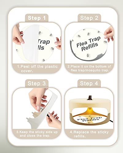 Dichroma 20 Pack Flea Trap Refill Discs Replacement Glue Boards thumb #5
