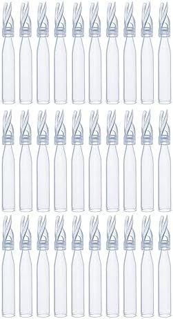 100PCS HPLC Vial Insert, 8-425 Vials Glass Inserts, 150ul Low Volume Insert, Polyspring Insert Clear Glass Fit for 2ml Autosample Vials, 5x29 mm