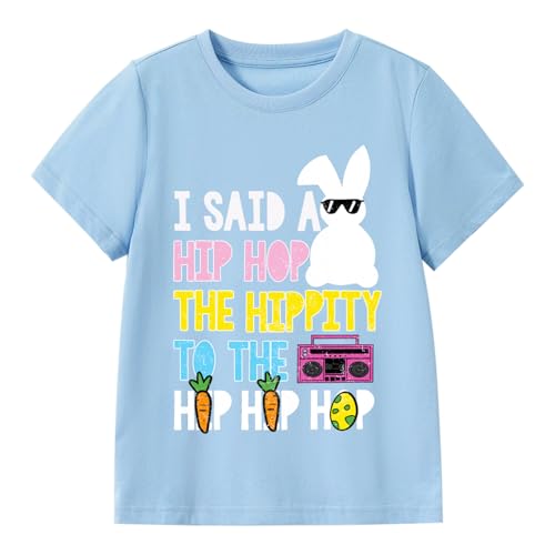 Image of Kids Easter Shirt Chick Short Sleeve Tee Tops for Toddler Girls Boys Easter Outfit Clothes 2-7 Years