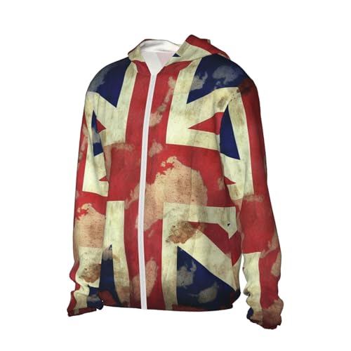 UPF 50+ Sun Protection Hoodie Jacket Vintage Union Jack British Flag Rash Guard Shirts Lightweight Long Sleeve Sun Shirt2