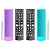 (2+2 Packs) Replacement Remote Control No Setup Fit LG TV Remote with Anti-Lost Soft Protective Silicone Cover Case Blue & Purple, Universal for LG All Smart LCD LED HDTV UHD OLED 3D 4K TVs
