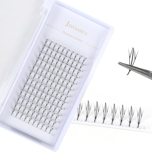 Anime Spire Lashes Premade Wings Eyelash Extensions Flat Root C D Curl 8-16mm Volume Fans Feather Shape Comic Individual Lashes for Salon (Wing 1-C Curl, 11mm)