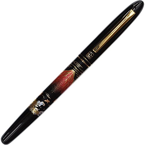 Kuretake Er186-115 Brush Pen, Kuretake Letter Pen, Maki-E Monogatari, Red Fuji, Black #TOP16