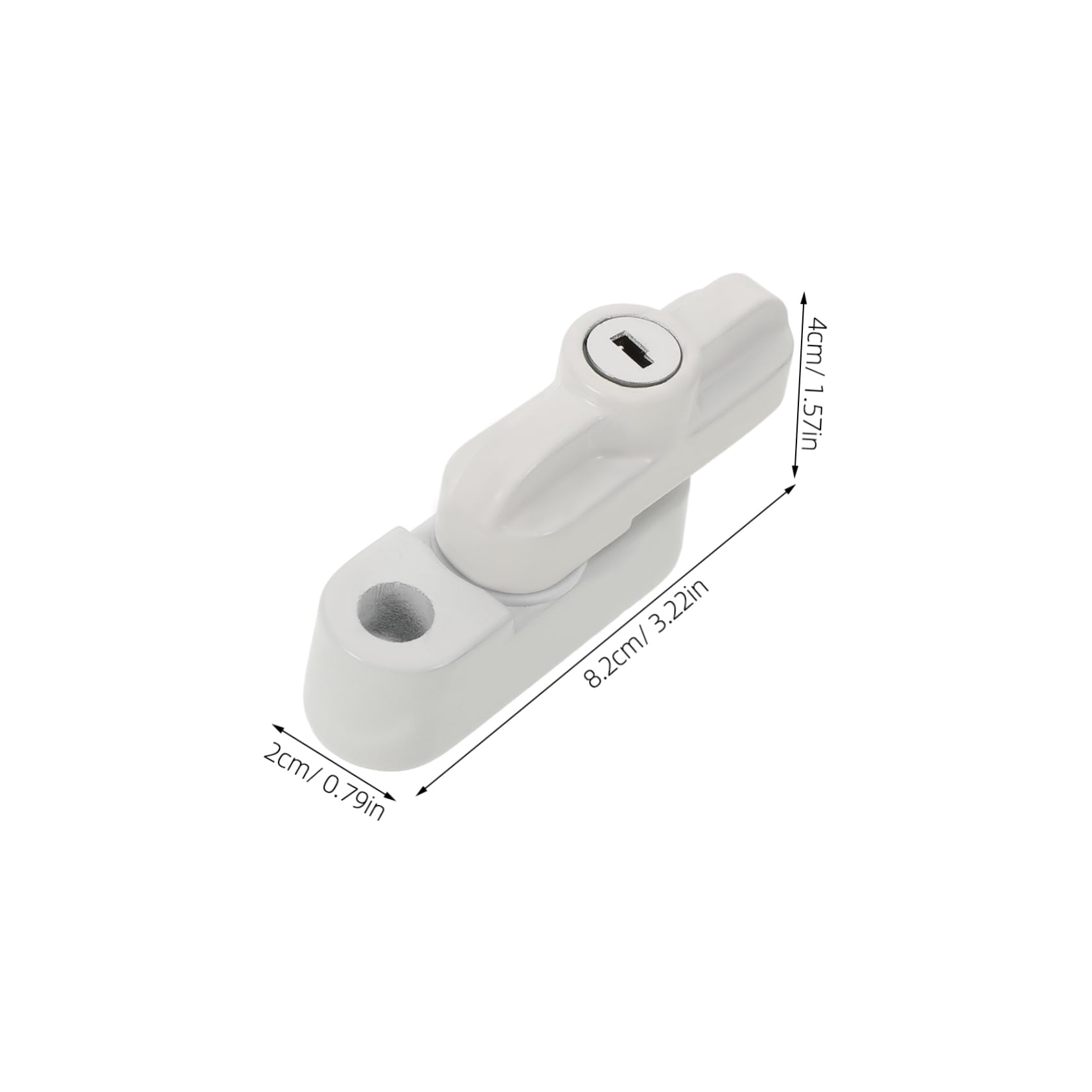 Hemobllo 5 Ensembles serrures de fenêtre en vinyle serrures à guillotine enfant loquets de fenêtre pour les vieilles fenêtres remplacement du loquet de contre-porte alliage d'aluminium