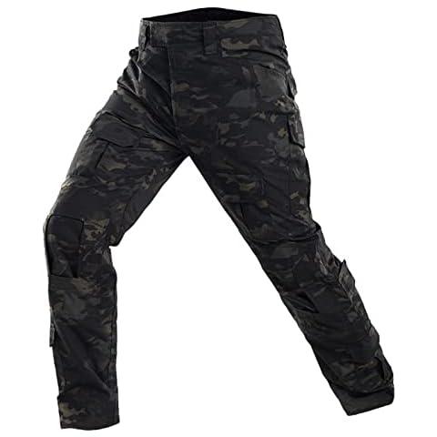 Combat Trousers Men Work Camo Army Military Tactical Multi Pocket Camouflage Pants Lightweight Hiking Hunting Pants Cover