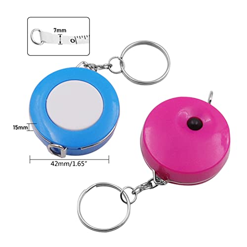 Cinta métrica portátil retractil 1.5 m con llavero miniatura 4