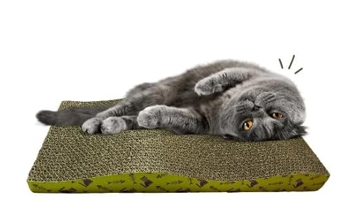 Arranhador Ondulado 42cm Para Gatos C/Catnip