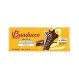 Bauducco Chocolate Wafer Cookies - Sugar Free Delicious & Crispy Wafers with 3 Delicious, Indulgent Decadent Layers of Chocolate Flavored Cream - 0g of added sugar - Great for Snacks & Dessert - No Artificial Colors or Flavors, 5oz (Pack of 1)
