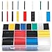 Ginsco 580 pcs 2:1 Heat Shrink Tube 6 Colors 11 Sizes Tubing Set Combo Assorted Sleeving Wrap Cable Wire Kit for DIY