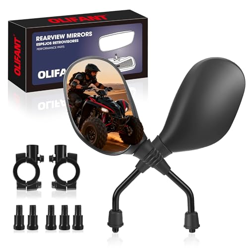 ATV Motorcycle Rear View Mirrors for Polaris Sportsman Honda Foreman