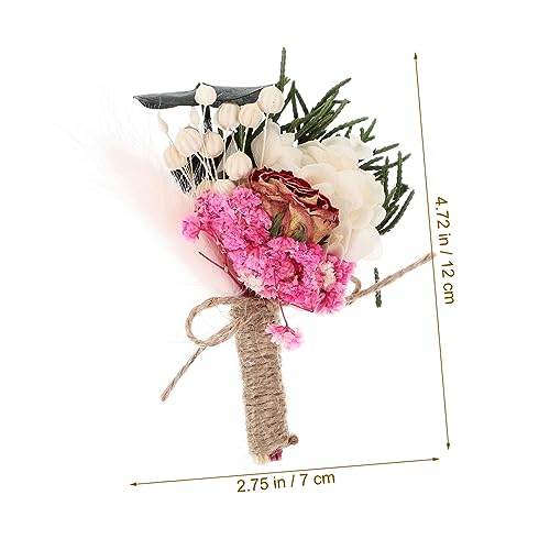 Mini Boutonniere de Hortensia Artificial para Bodas miniatura 2