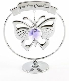 For you Grandma Strass Swarovski Crystal Butterfly Design by Crystocraft