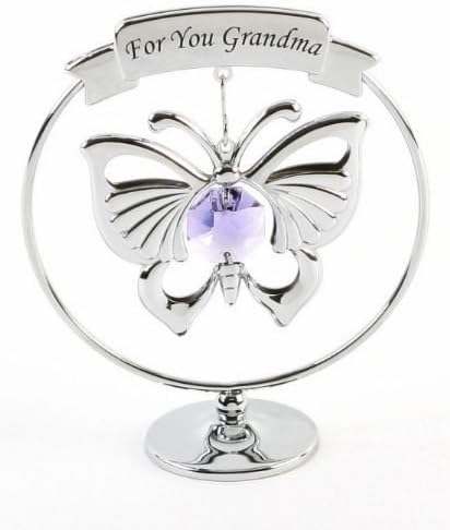 For you Grandma Strass Swarovski Crystal Butterfly Design by Crystocraft