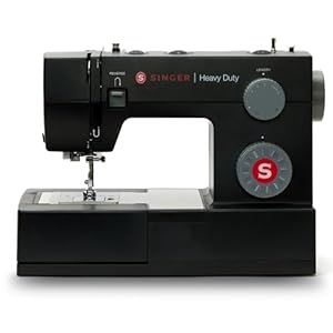 SINGER Heavy Duty 4432 High Speed Black Sewing Machine with Accessory Kit | Strong Motor with Enhanced Piercing Power, 110 Stitch Applications, Full Metal frame, 1-step Buttonhole & LED Light