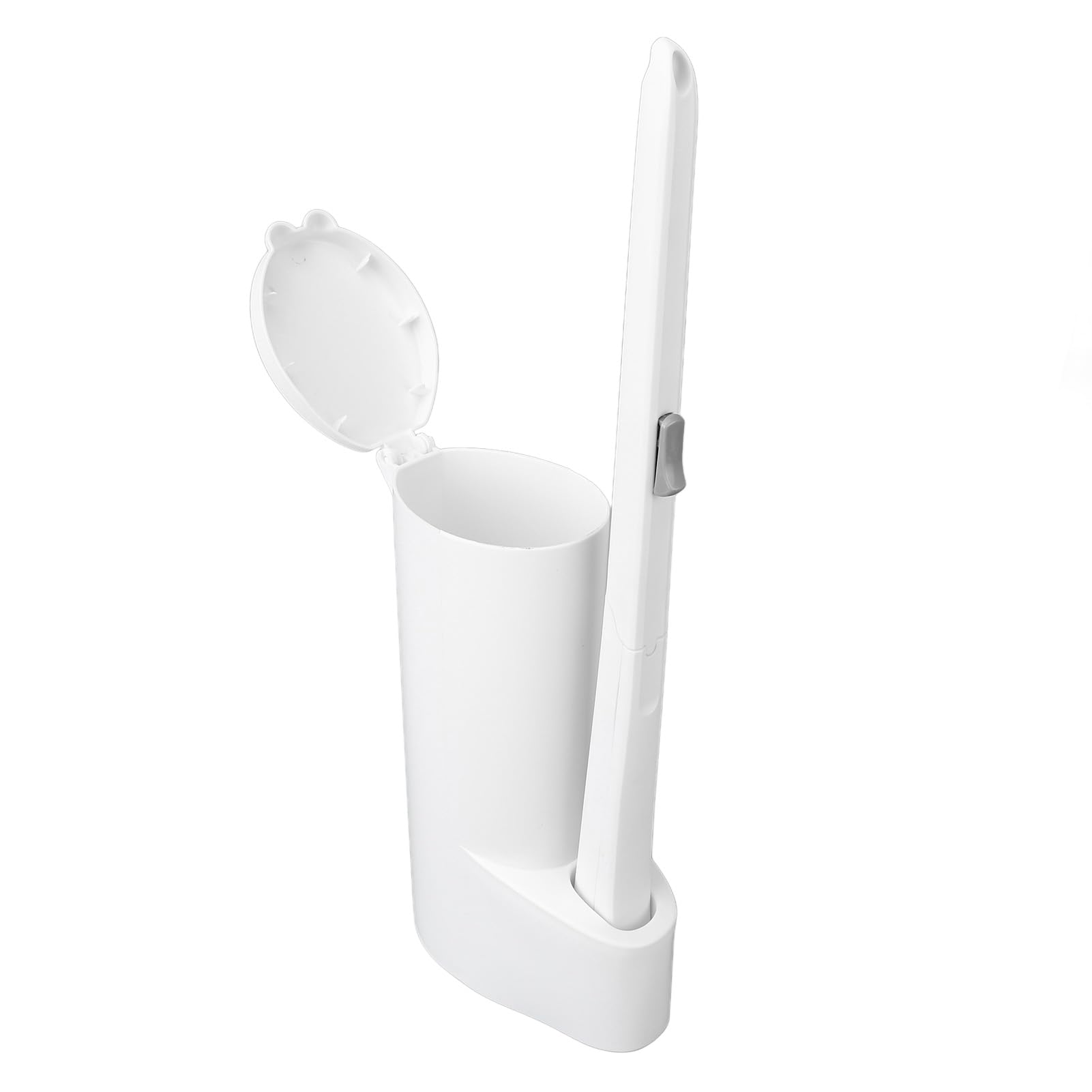 Spazzola per la pulizia della toilette monouso, 16 pezzi Liquido detergente con testa a fungo, manico lungo igienico, Scopino monouso per lavabo per bagno