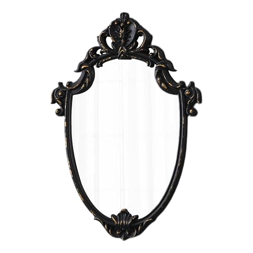 Sintosin Vintage Black Wall Mirrors 16 x 24 inch Distressed Finish Golden
