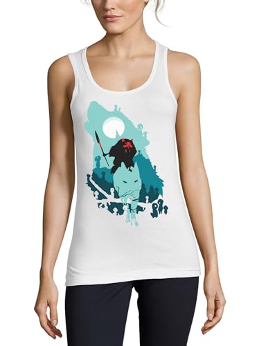 Camiseta sin mangas Atspauda Anime 179 de algodón premium para mujer