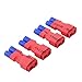 OliRC 4pcs No Wires Connector: EC2 Male to Female T-Plug Deans Style Adapter(C37-4)