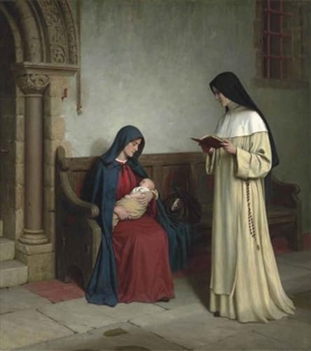 Pintura mural en lienzo de Maternidad por Edmund Blair Leighton, una obra de arte de 60x90cm